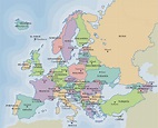 Mapa - Mapa de los Países del Continente Europeo