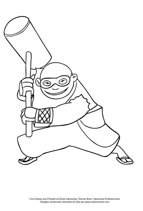 Dibujo De Mini Ninjas Futo Para Colorear