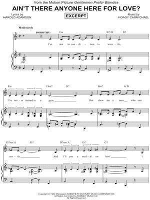 Ain T There Anyone Here For Love Sheet Music Arrangements Available Instantly Musicnotes