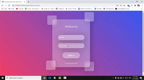 Glassmorphism Login Form Using Html And Css Coding Power Coding Power