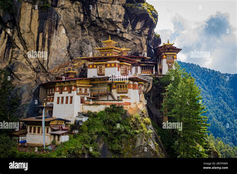Paro Taktsang Tiger S Nest Monastery Clinging To A Cliff Above The