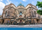 Academy of Fine Arts Building in Dresden, Germany Stock Image - Image ...