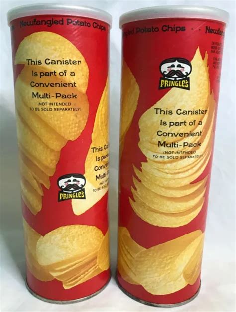 Pringles Cans Newfangled Potato Chip Red Multi Pack Liner Prop 1970s