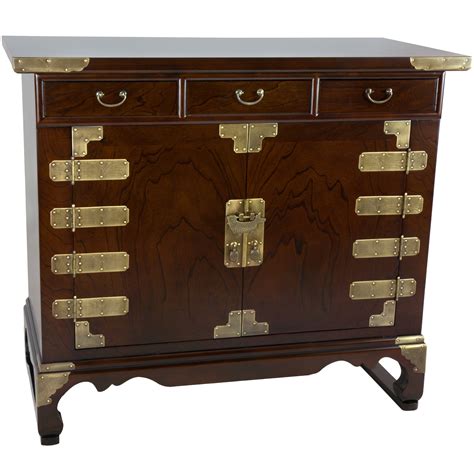 Shoe cabinet furniture exporters, suppliers & manufacturers in south korea. Buy Korean Antique Style 3 Drawer Small Credenza Online ...