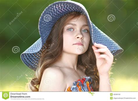Portrait Of A Beautiful Girl Stock Image Image Of Female Small 46306193