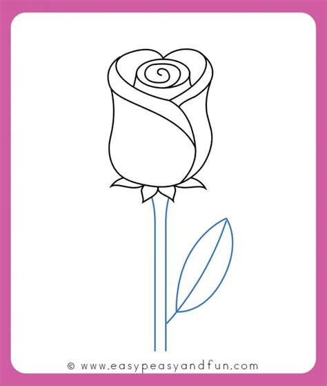 How To Draw A Rose Easy Step By Step For Beginners And Kids Easy