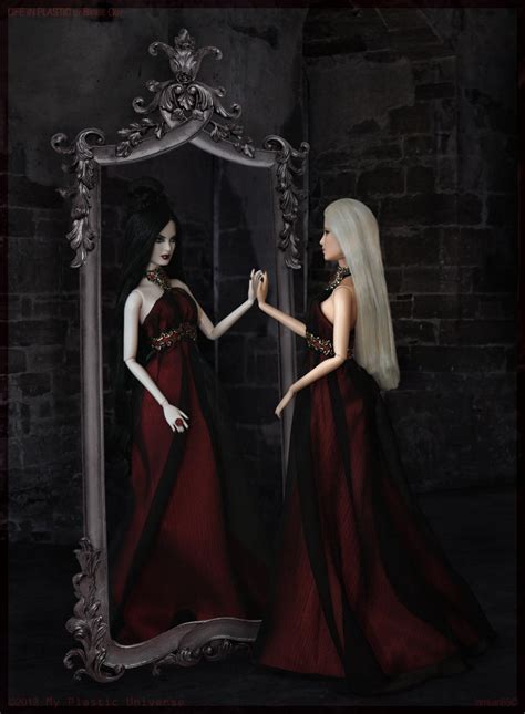 Enchanted Mirror Haunted Beauty Vampire Barbie With Barbie Basics Model No Collection