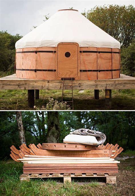 Jero Wood And Canvas Shelter This Modular Yurt Kit Assembles Quickly