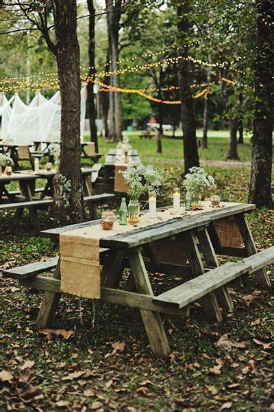 25 Casual Wedding Ideas For Relaxed Brides Picnic Table Wedding