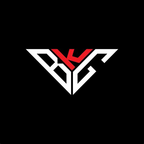BKG letter logo creative design with vector graphic, BKG simple and