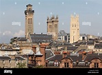 Trinity College and Park Church towers in the West End of Glasgow ...