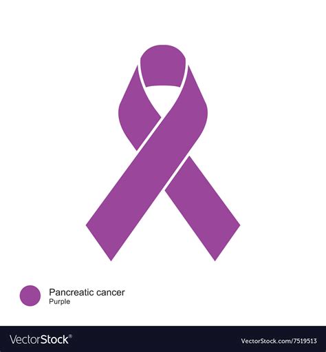 Pancreatic Cancer Ribbon Royalty Free Vector Image