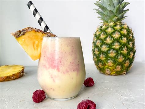 Raspberry Pineapple Smoothie Recipe Beeya Wellness