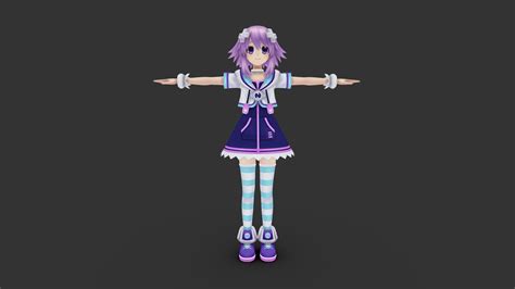 Hyperdimension Neptunia Neptune Download Free 3d Model By Ayasecon