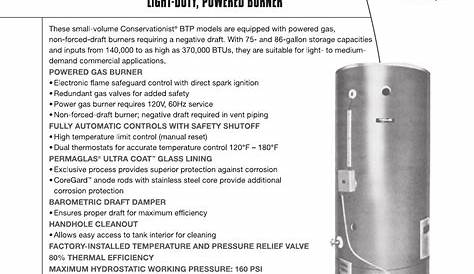 A.O. Smith Water Heater BTP-139A User Guide | ManualsOnline.com
