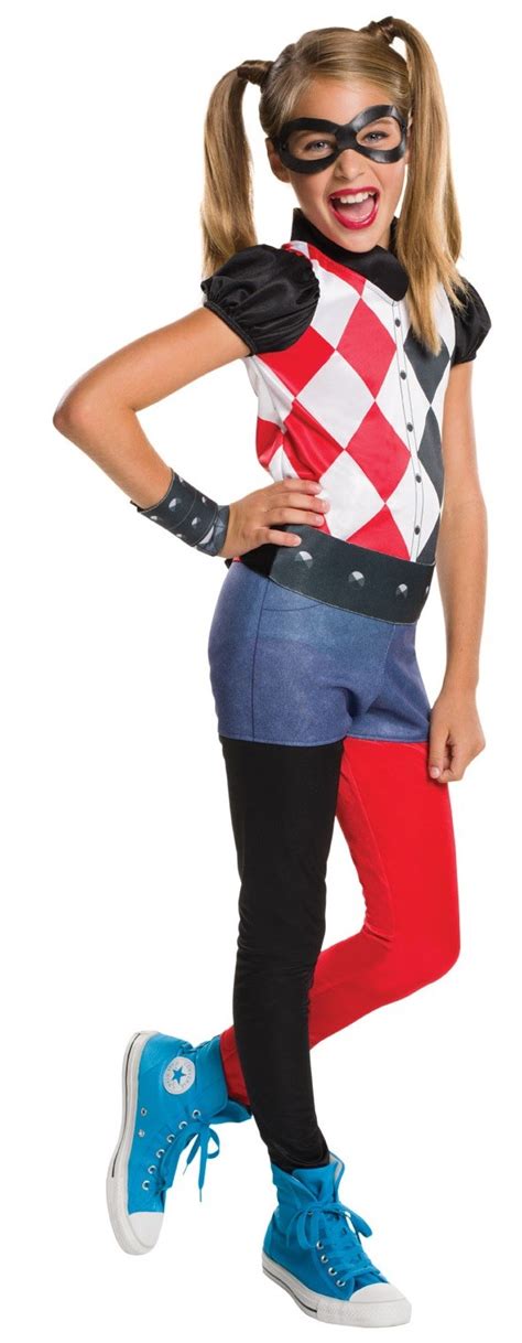 Kids Costume Harley Quinn Suicide Squad Halloween Fancy Dress W 公式の
