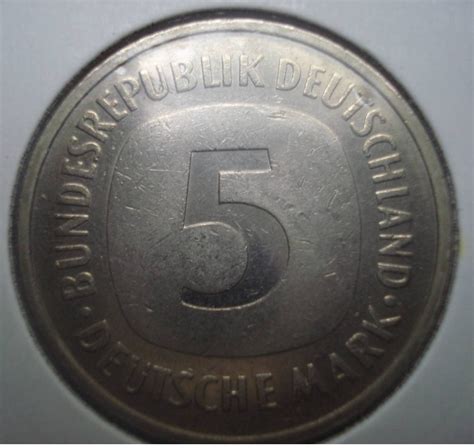 5 Mark 1994 G Federal Republic 1975 2001 5 Mark Germany Coin