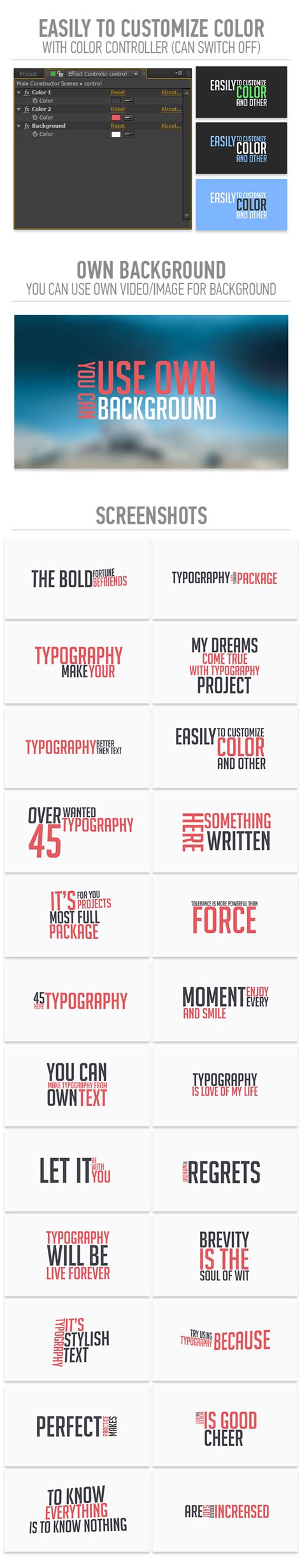 Ultimate Kinetic Typography Package By Aniom Videohive