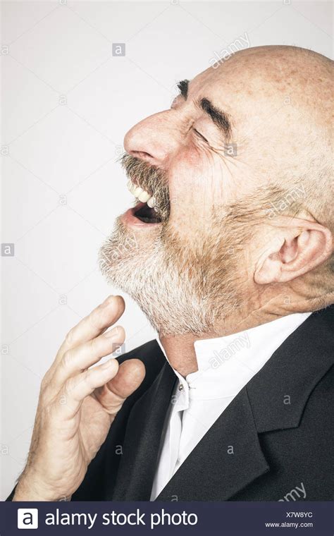 Old Man Laughing Black And White Stock Photos And Old Man Laughing Black