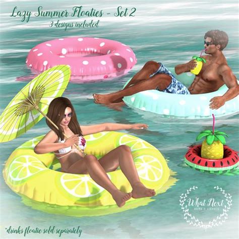 What Next Lazy Summer Floatie Set 2 Dessous