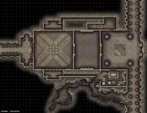 Underdark Dwarf Kingdom Fortress Entrance Halls 1 Battlemap Dungeon