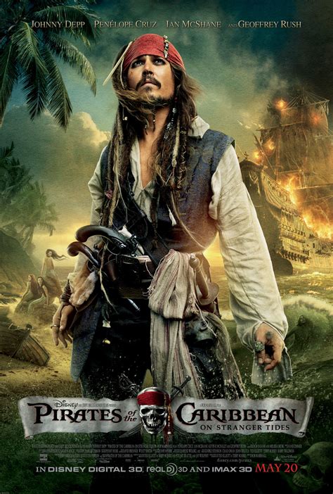 Fourth Pirates Of The Caribbean On Stranger Tides Poster