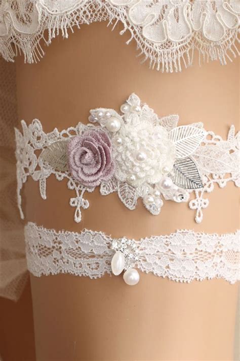 Exquisite Wedding Garters For Perfect Wedding Look Personalized Wedding Garter Bridal