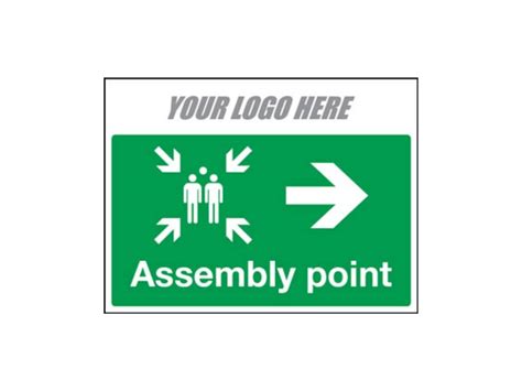 Assembly Point Directional Sign Customisable Signs Safe Industrial