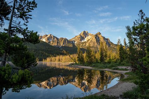 3840x2160 Idaho Stanley Lake Mountain Reflection 4k Wallpaper Hd Nature