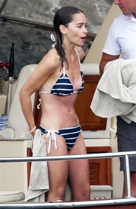 Game Of Thrones Star Emilia Clarkes Bikini Photos In Italy The