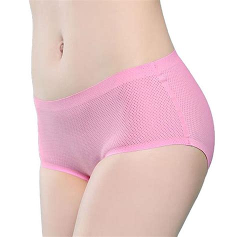 mesh ice silk panties seamless super comfy brief underwear