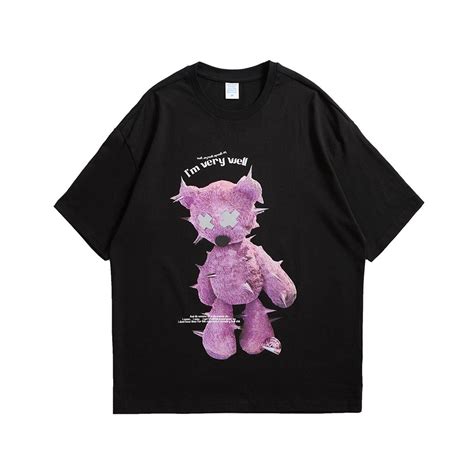 Pink Teddy Bear Reflective T Shirt Bear T Shirt T Shirts For Women