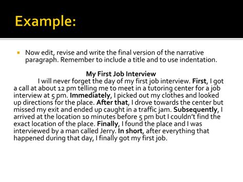 Ppt Narrative Paragraph Powerpoint Presentation Free Download Id