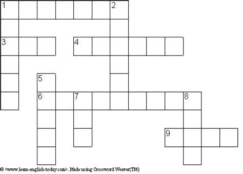 Spanish crossword puzzles for learners: crossword puzzles answers: Crossword Puzzle Maker Download