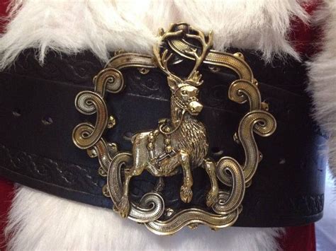 Spd Prancing Reindeer Santa Claus Belt Buckle By Stevepuleradesigns On