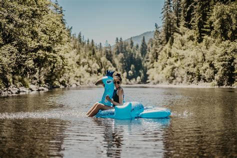 River Floaty Photoshoot Humboldt County Portrait Photographer