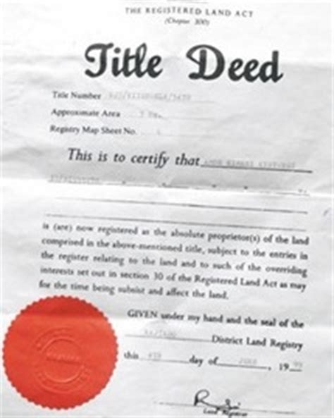 The land administration organizational structure in malaysia demarcates the power to manage land to the state authority as land is a state matter pursuant to the federal constitution of. Title Deed of Property