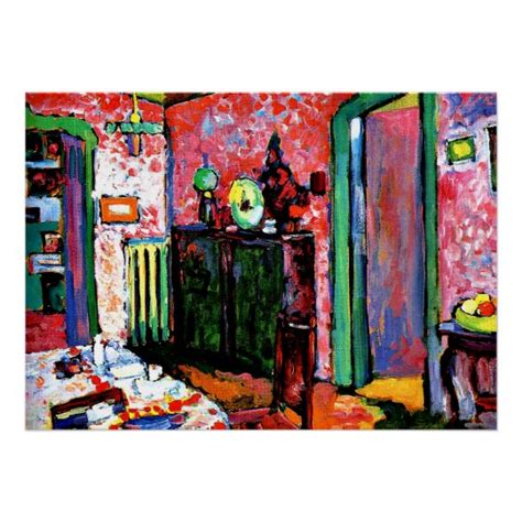 Kandinsky Interior My Dining Room 1909 Poster