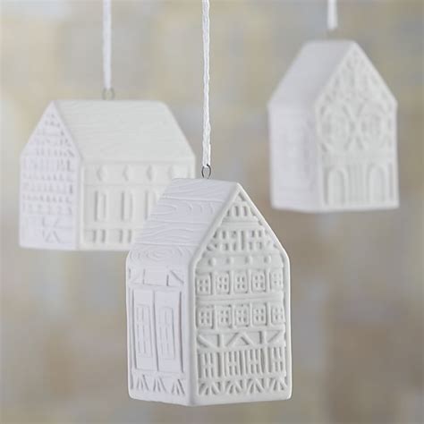 Crate And Barrel Ceramic House Ornaments House Ornaments Ceramic