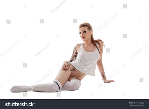 Nude Shot Beautiful Girl Tattooed Body Stock Photo Shutterstock