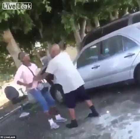 La Mans Pants Fall Down As He Attacks Rival With Shovel Daily Mail