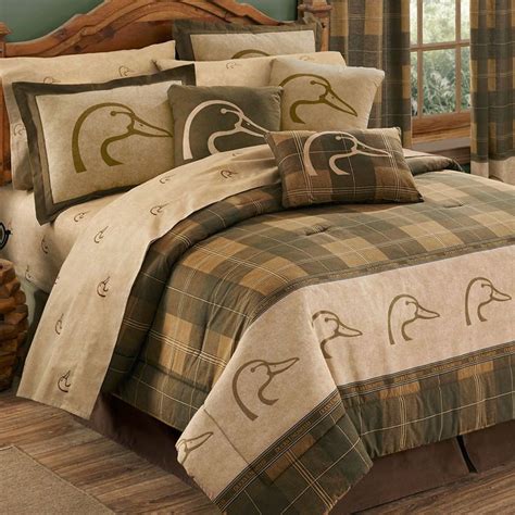 Ducks Unlimited Plaid Comforter Bedding In 2020 Complete Bedroom Set
