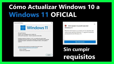 Como Actualizar Windows 10 A Windows 11 Sin Formatear Y Sin Cumplir Los Hot Sex Picture