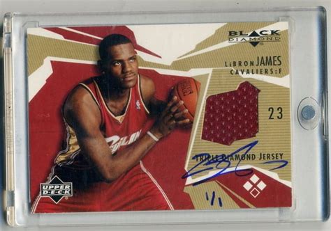 They are super expensive and are limited in production. Lebron James Autographed Jersey Card | Some Really Rad Cards | Pinter…