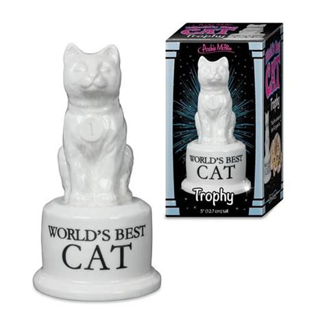Worlds Best Cat Trophy Statue Entertainment Earth