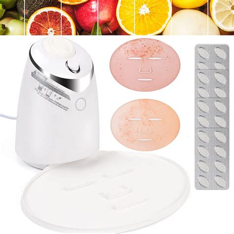 Liarty Diy Face Mask Maker Machine With 32 Pcs Collagen Natural Fruit Vegetable Diy Automatic