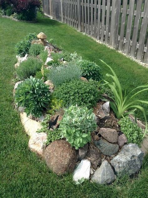 Rock Stone Landscaping Ideas For Front Yard With Creative Landscaping
