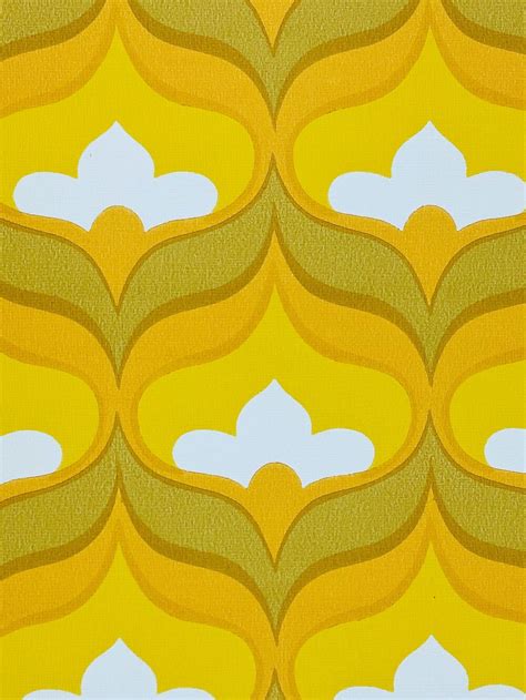 Orange Yellow Green Geometric Vintage Wallpapers Online Shop