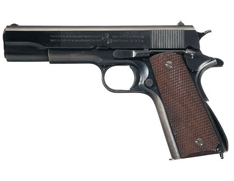Early World War Ii Csr Inspected Colt Model 1911a1 Semi Automatic Pistol