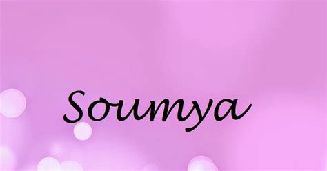 Soumya Name Wallpaper